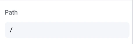 Pathname for homepage