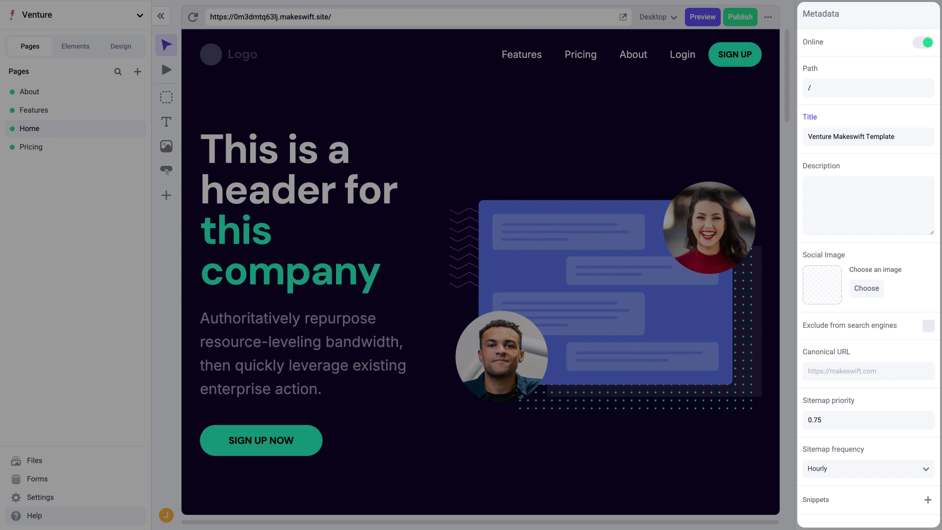 Makeswift builder panels