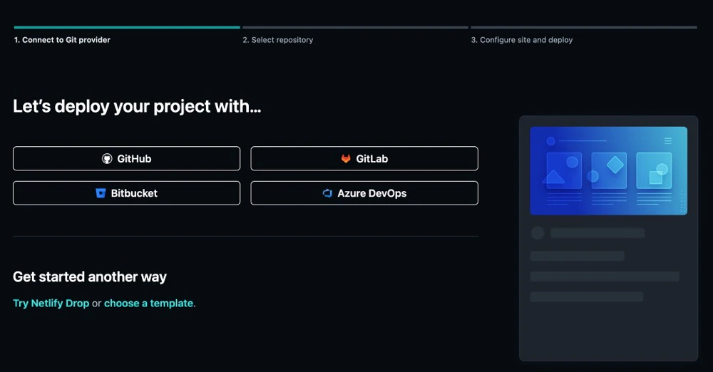 Connect to Git repository