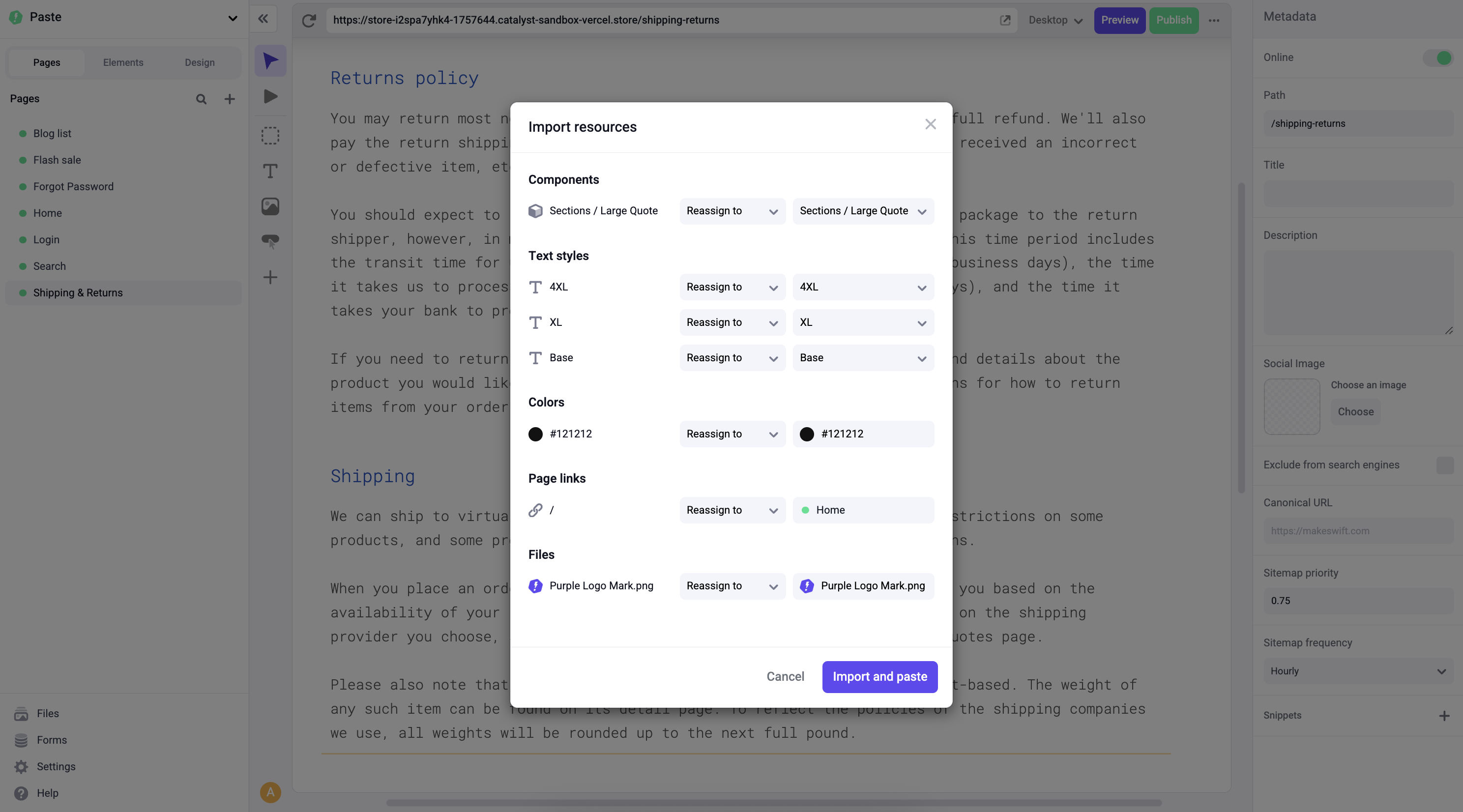 Reassign Resources