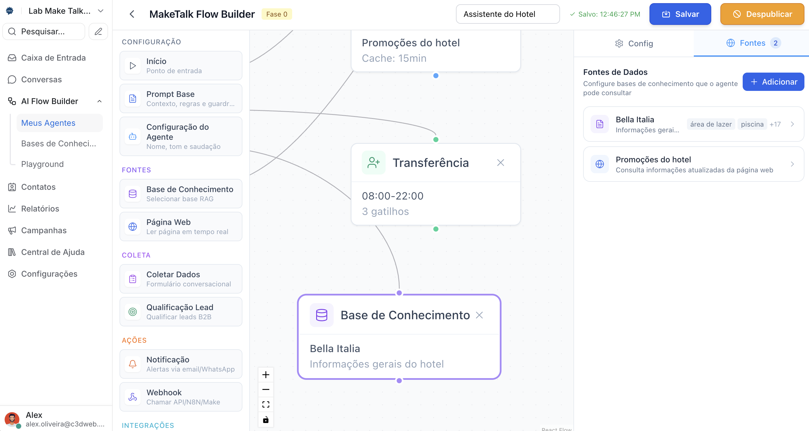 Bloco de base de conhecimento