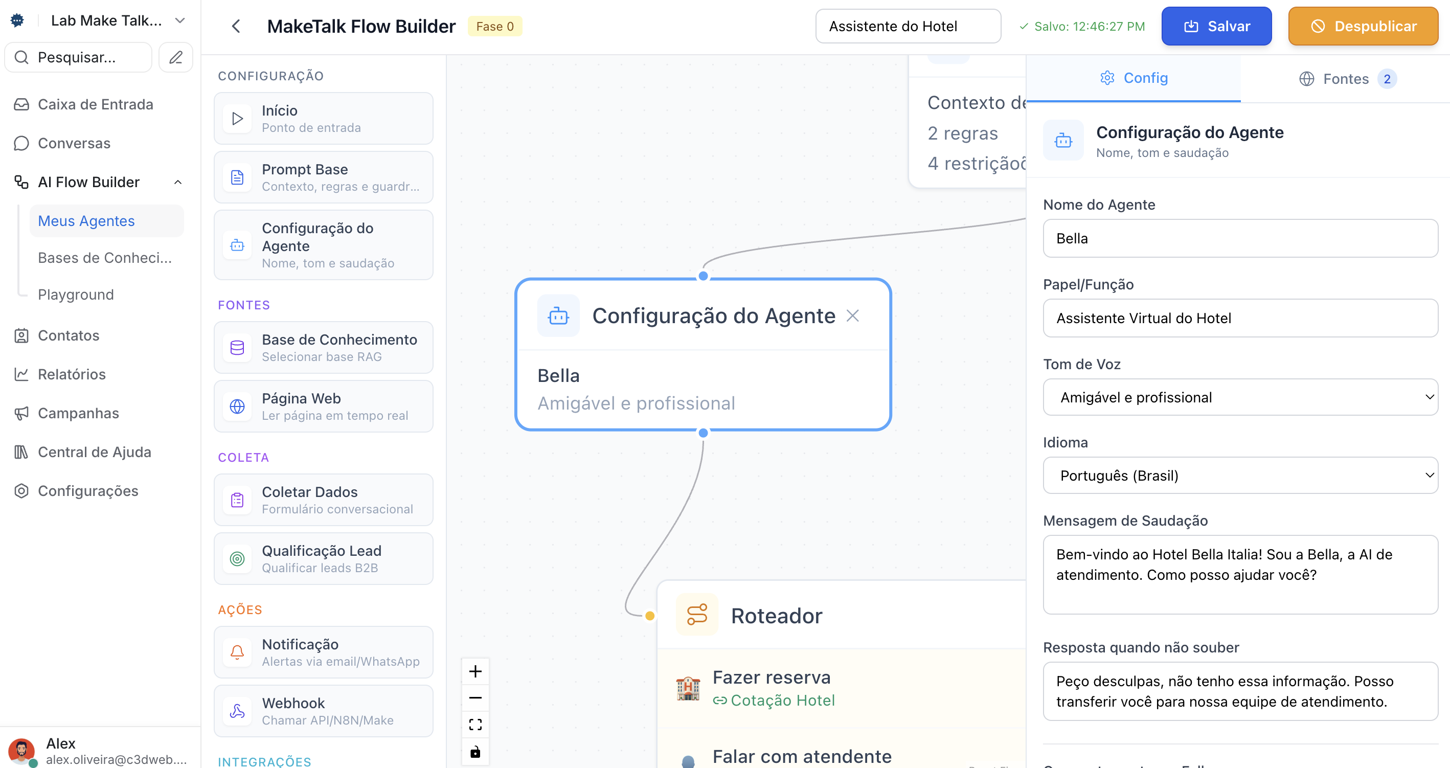 Configuração do Agente