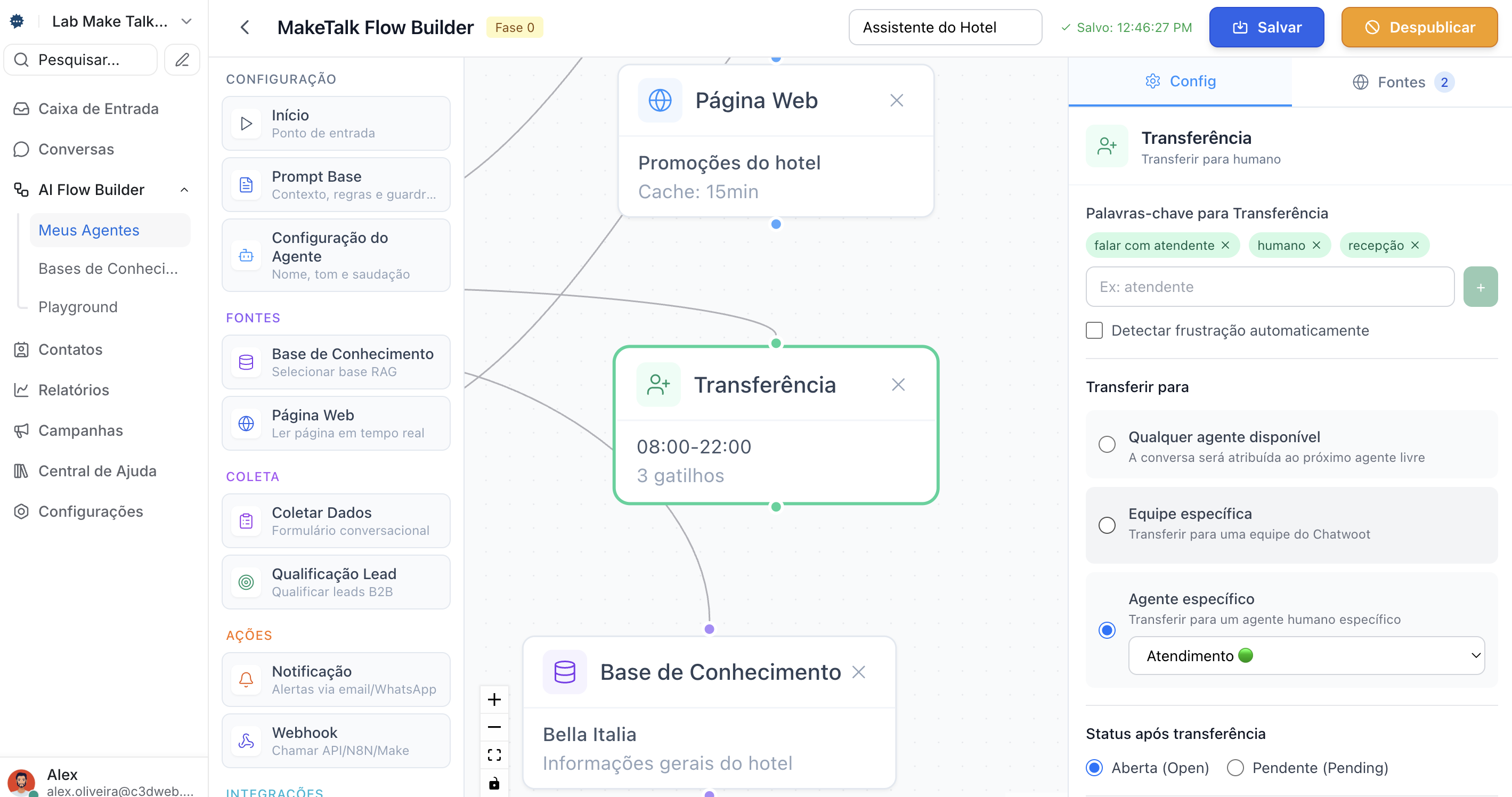 Bloco de transferência