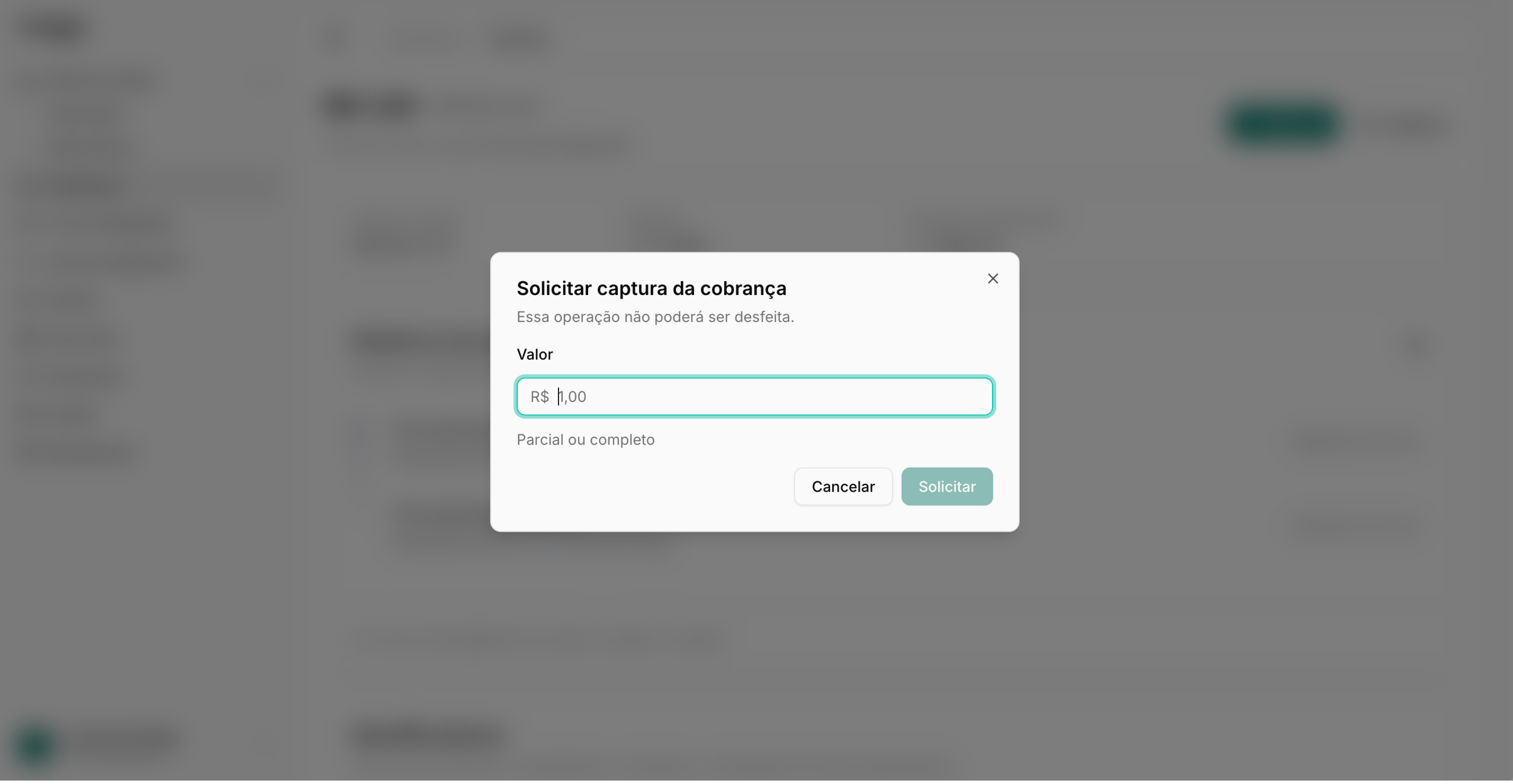 Capturar cobrança pré-autorizada