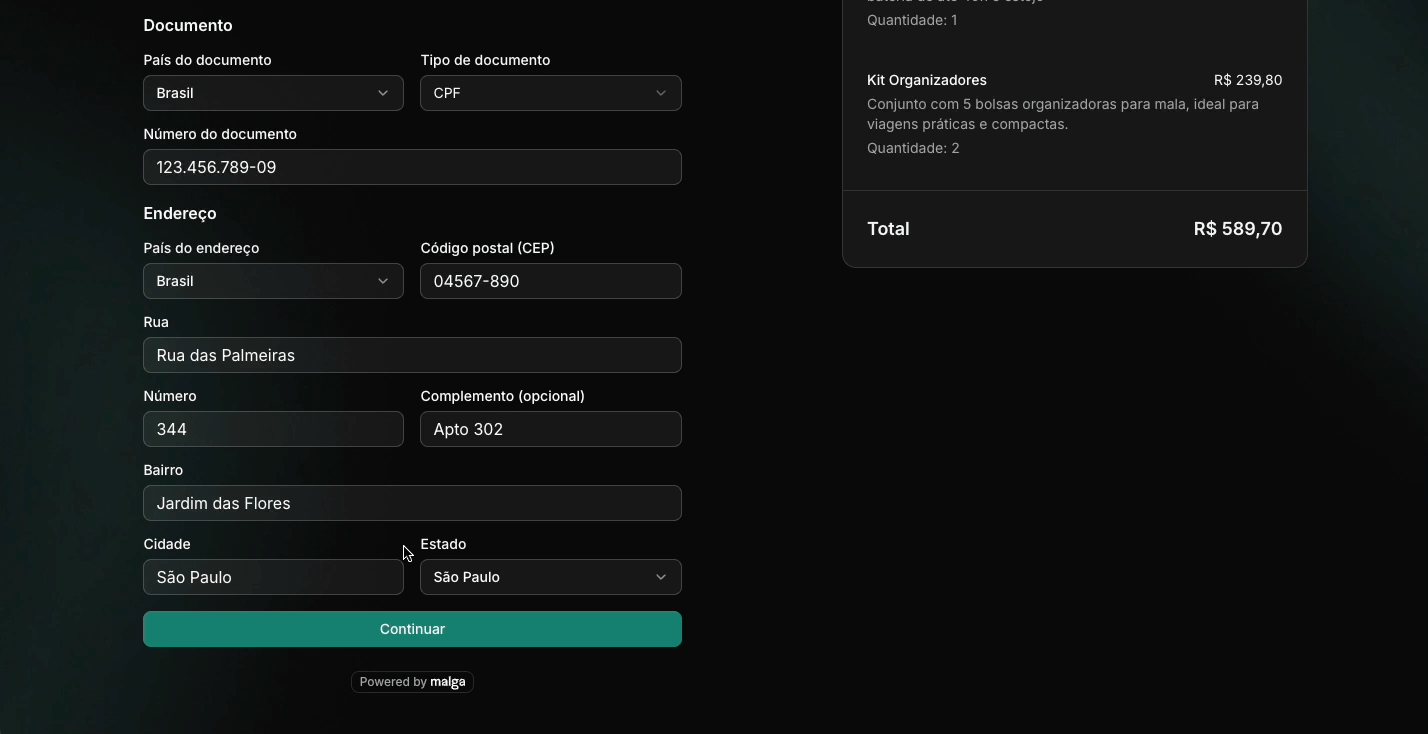 Link de Pagamento com Click to Pay