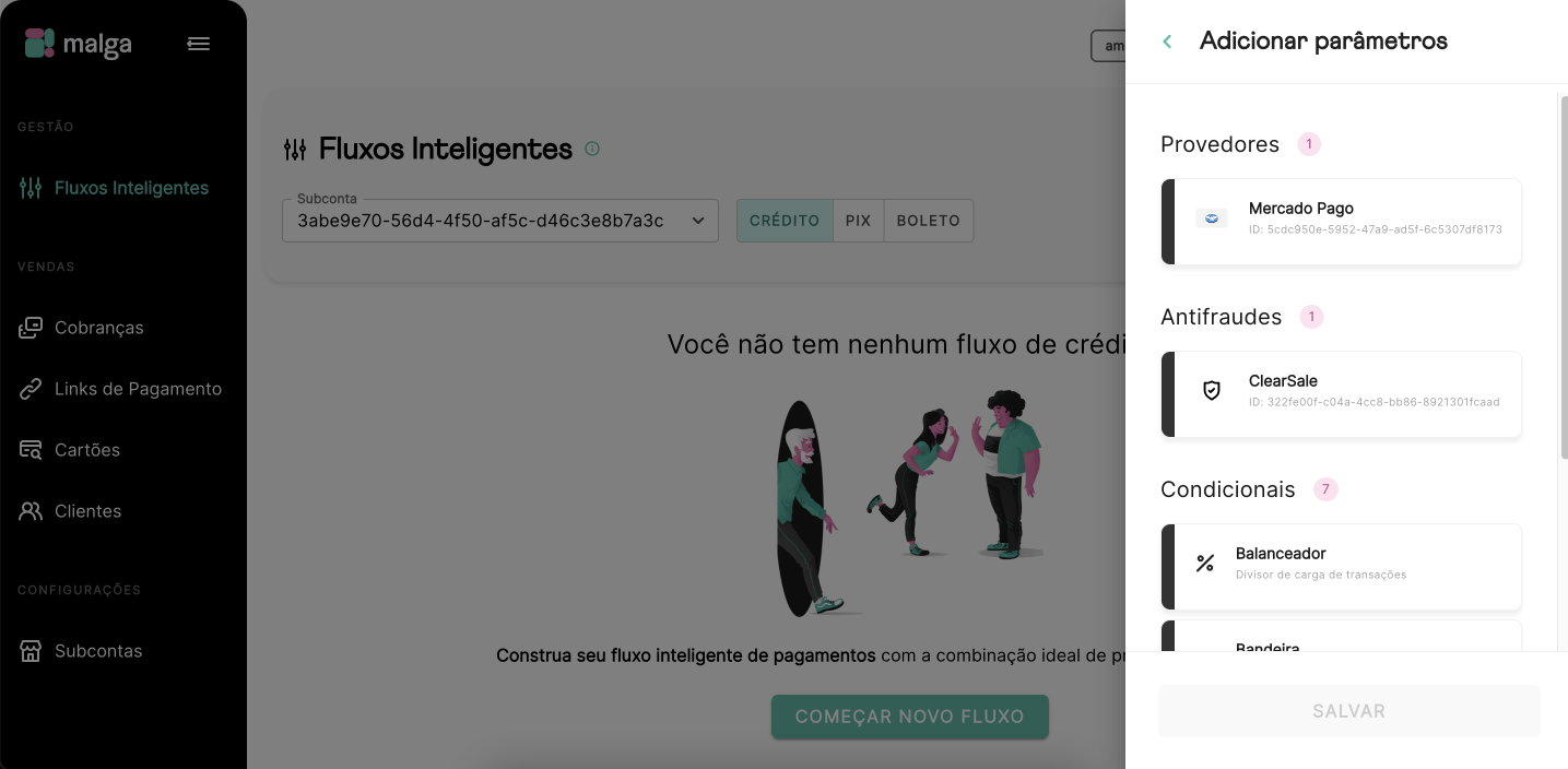 Escolhendo parâmetros