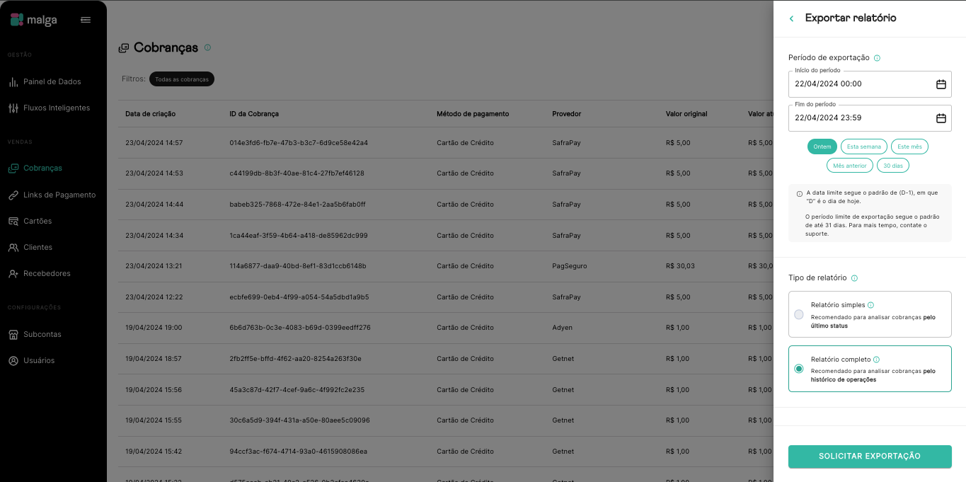 Export Charge