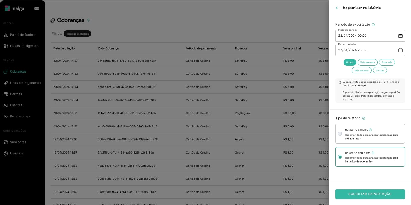 Export Charge