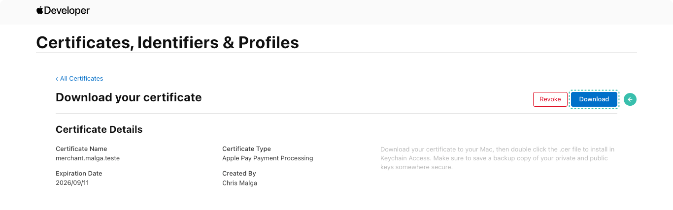 Apple Developer Account