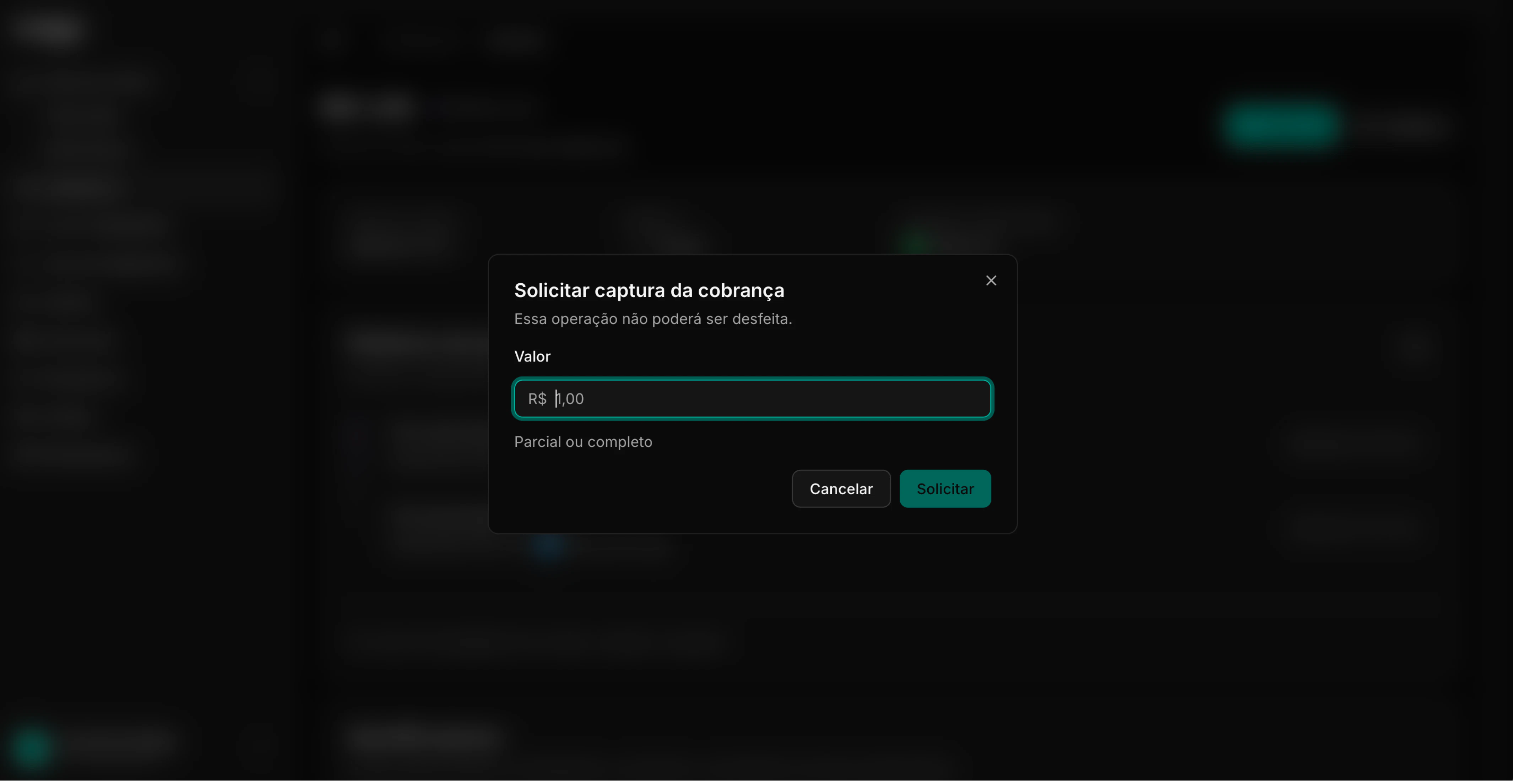 Capturar cobrança pré-autorizada