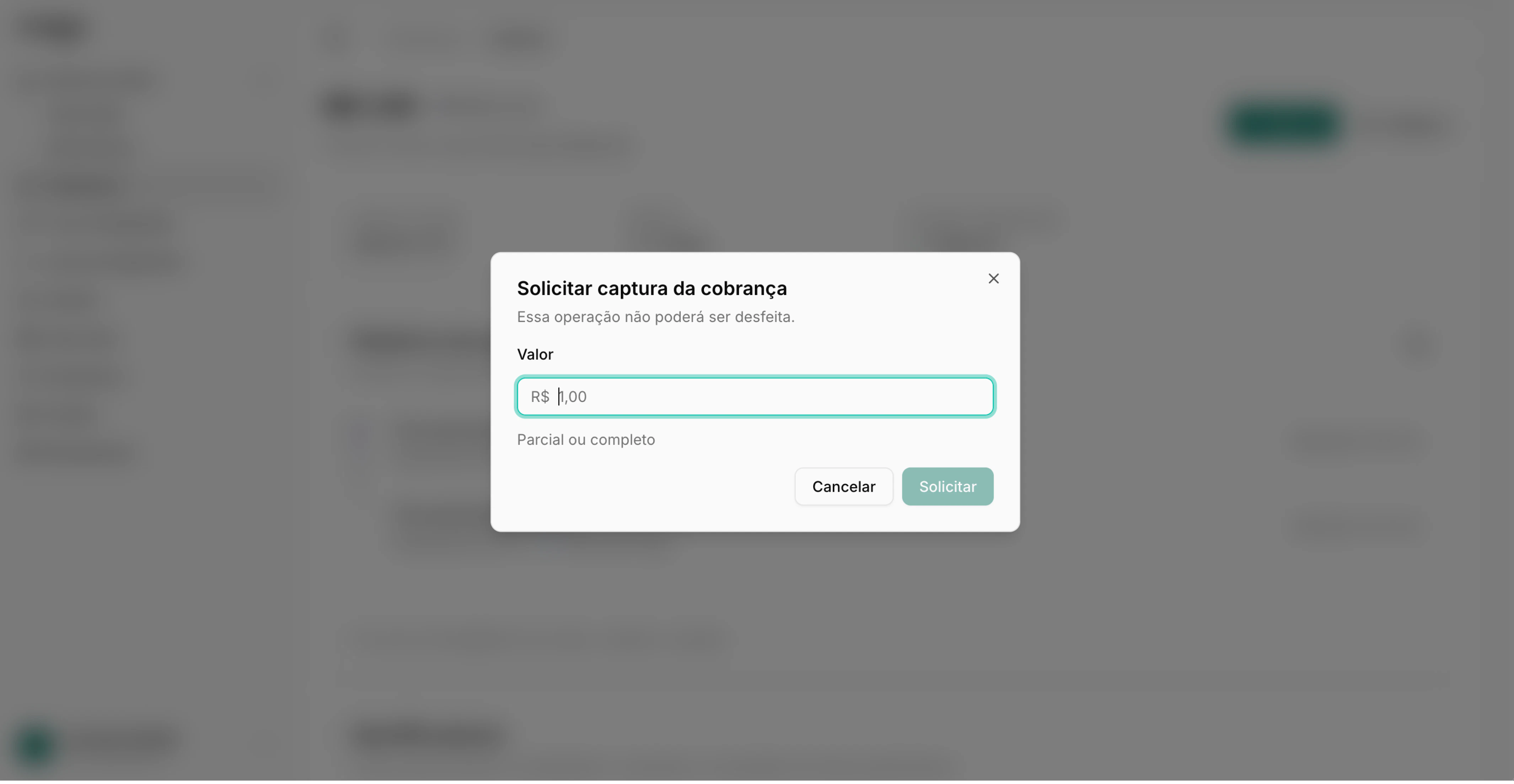 Capturar cobrança pré-autorizada