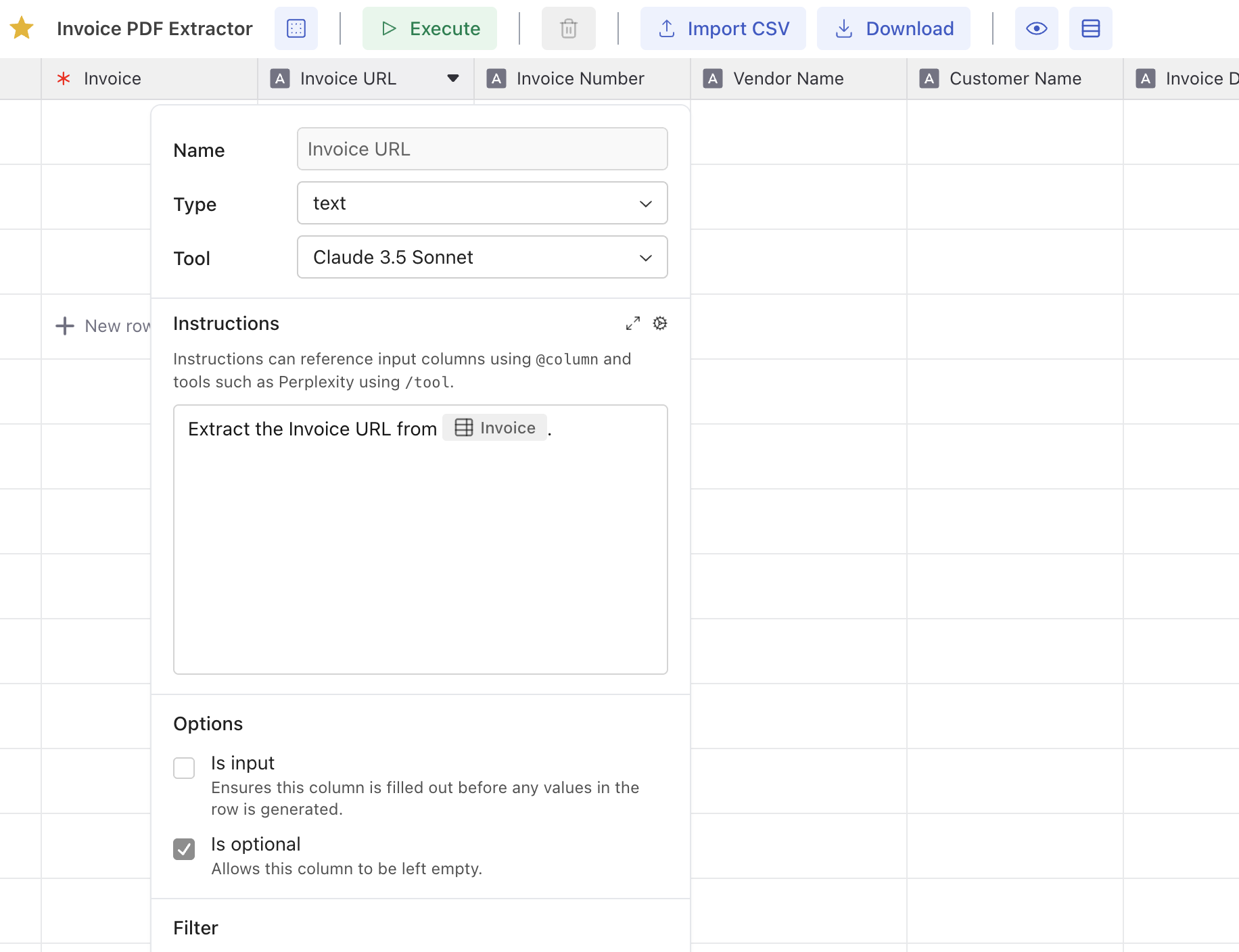 Build me a Manasheet that does...
