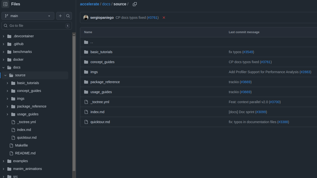 Example of reference docs