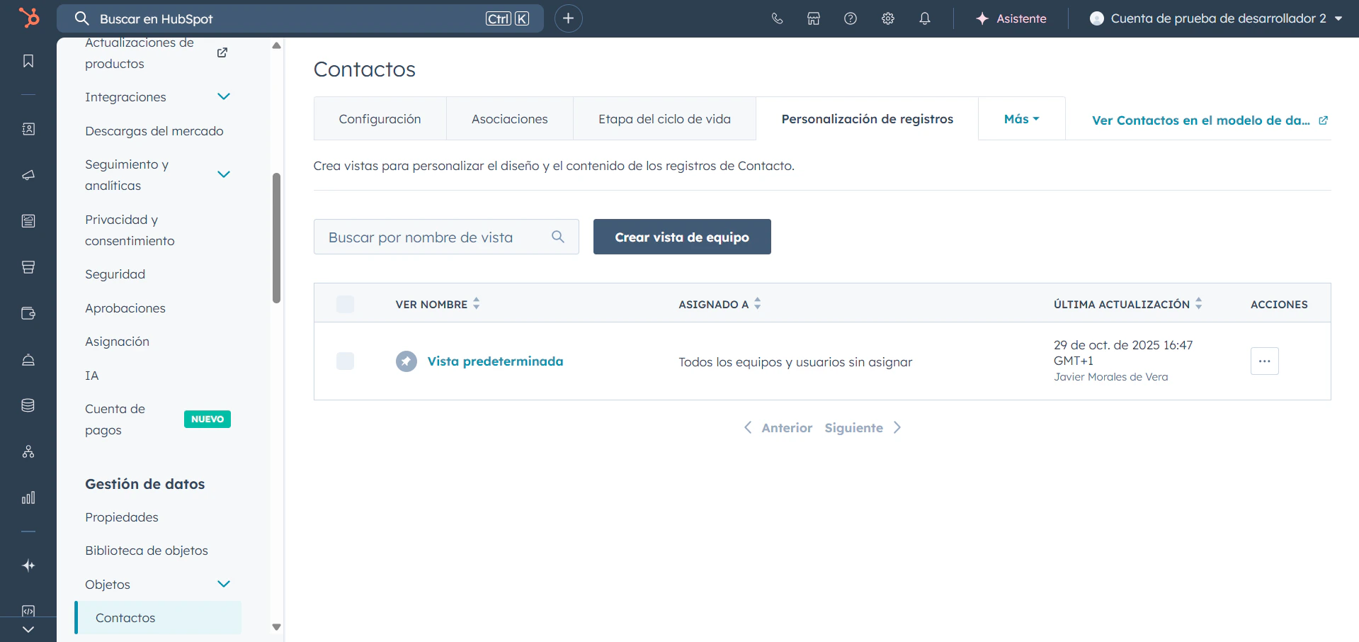 Hubspot Edit Default View Pn