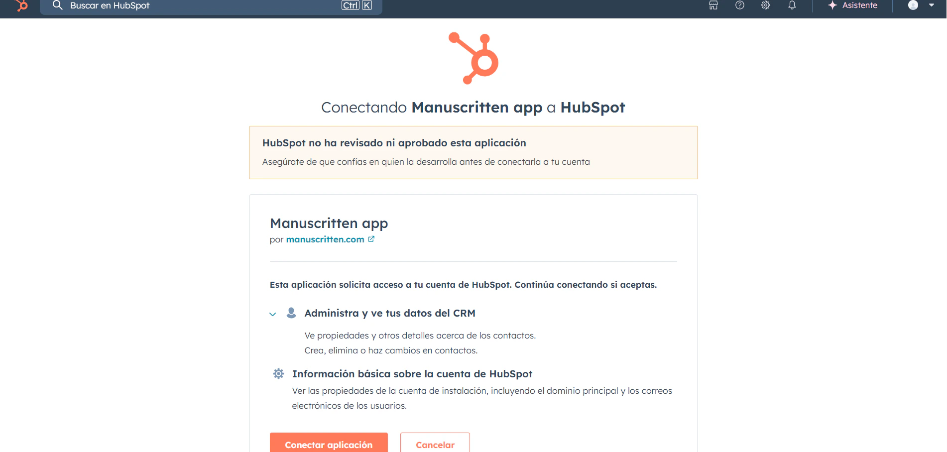 Hubspot Oauth Confirm Pn