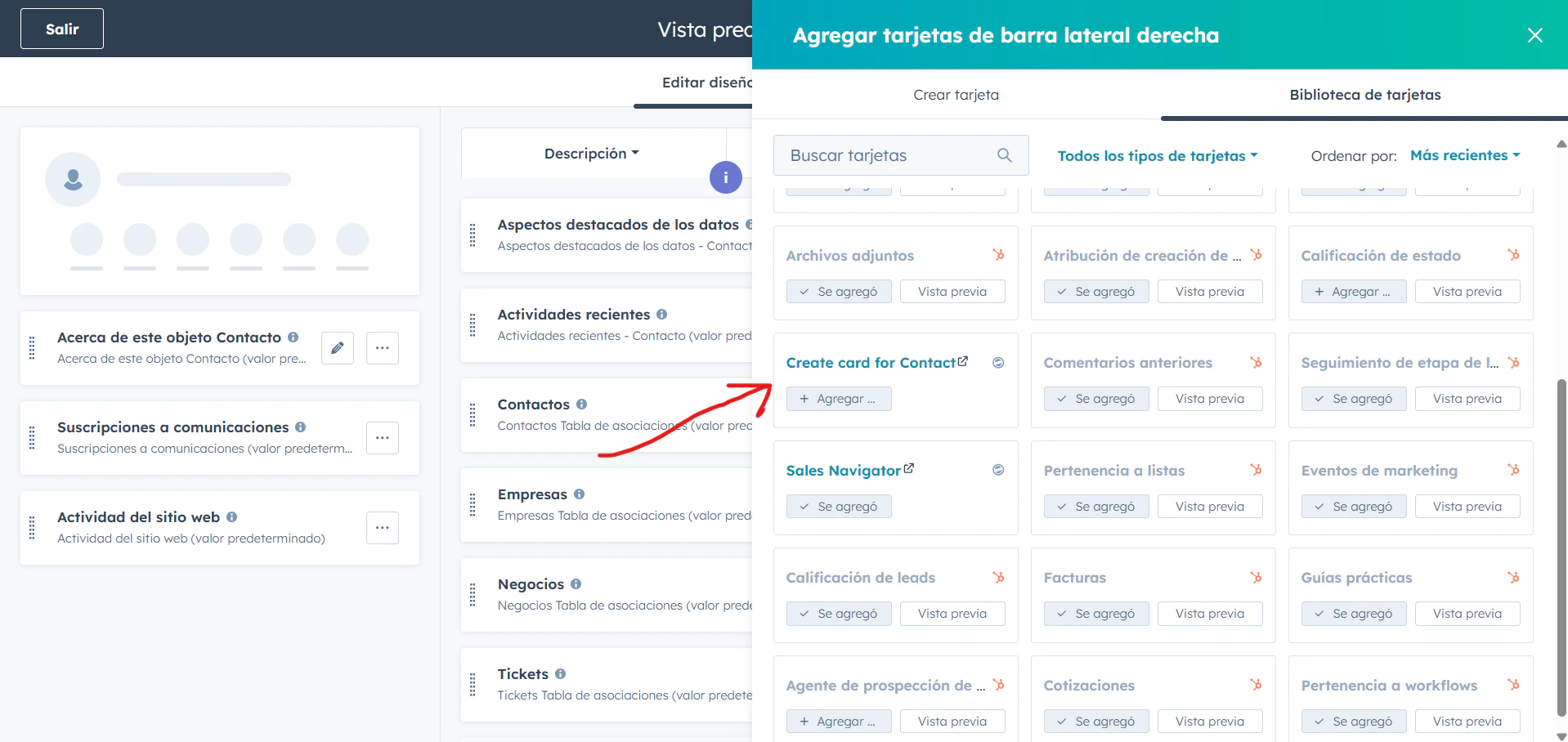 Hubspot Select Card Pn