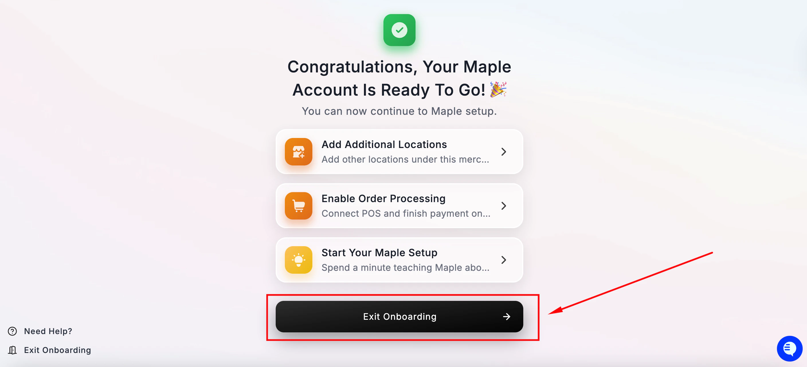 Exit Onboarding