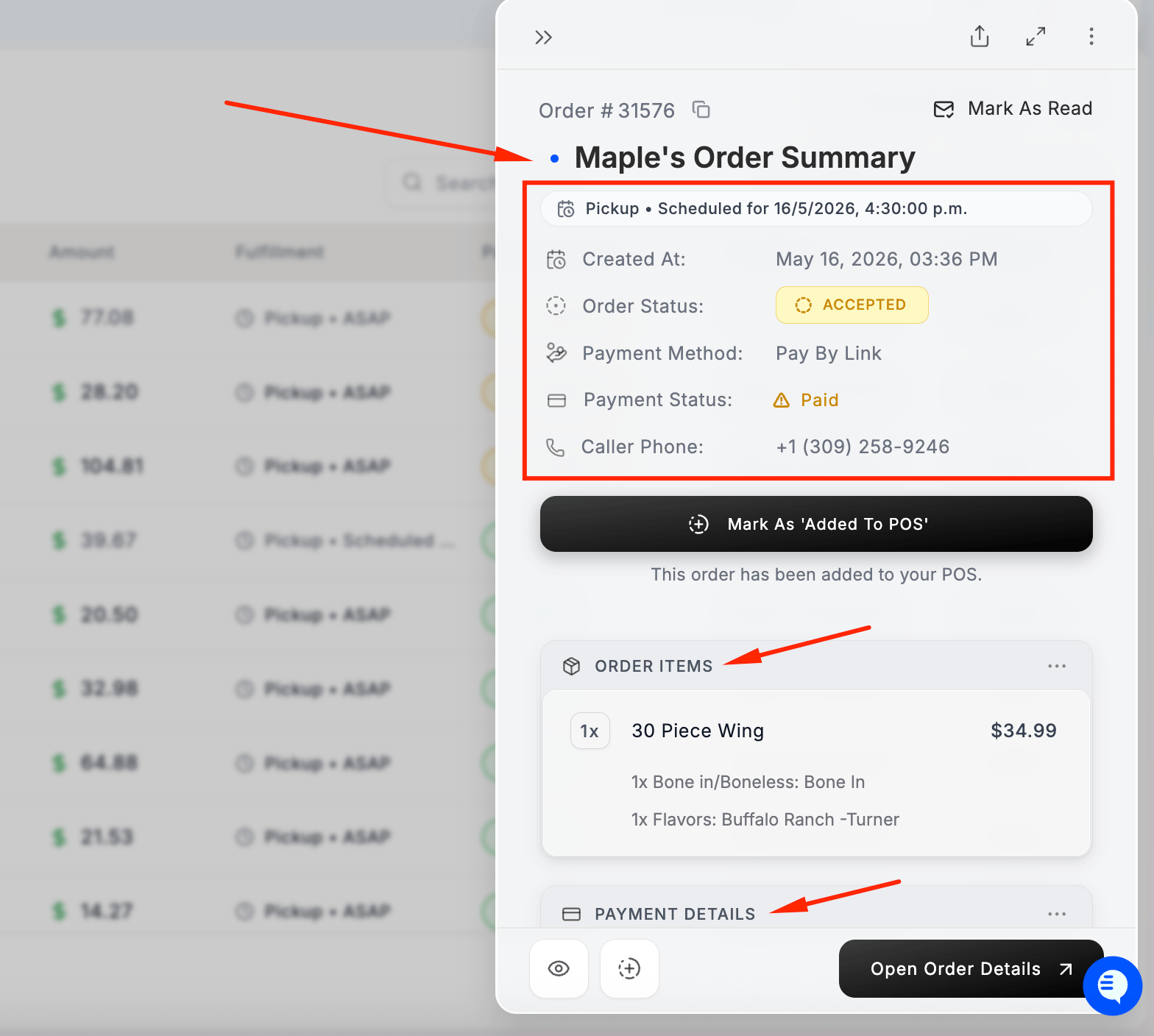 Order Details