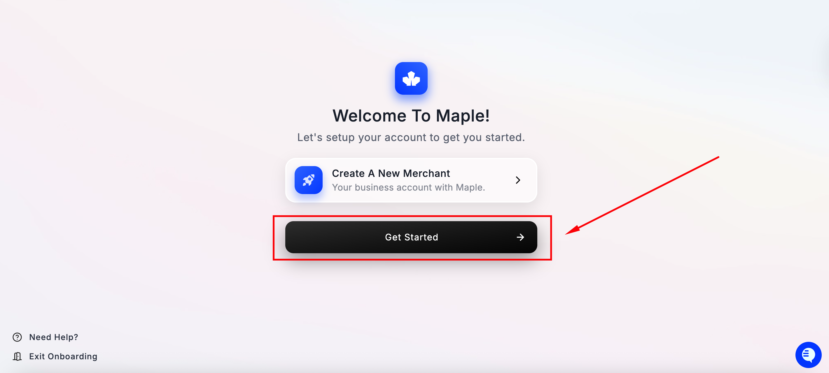 Complete your Onboarding - Maple Docs