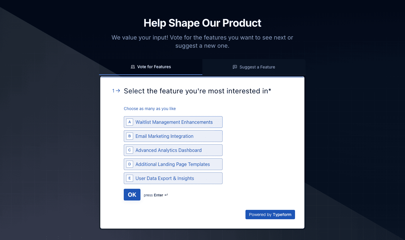 User Voting System Example