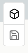 The 3D toggle (cube icon) and the save-view button in the map's top-right control stack