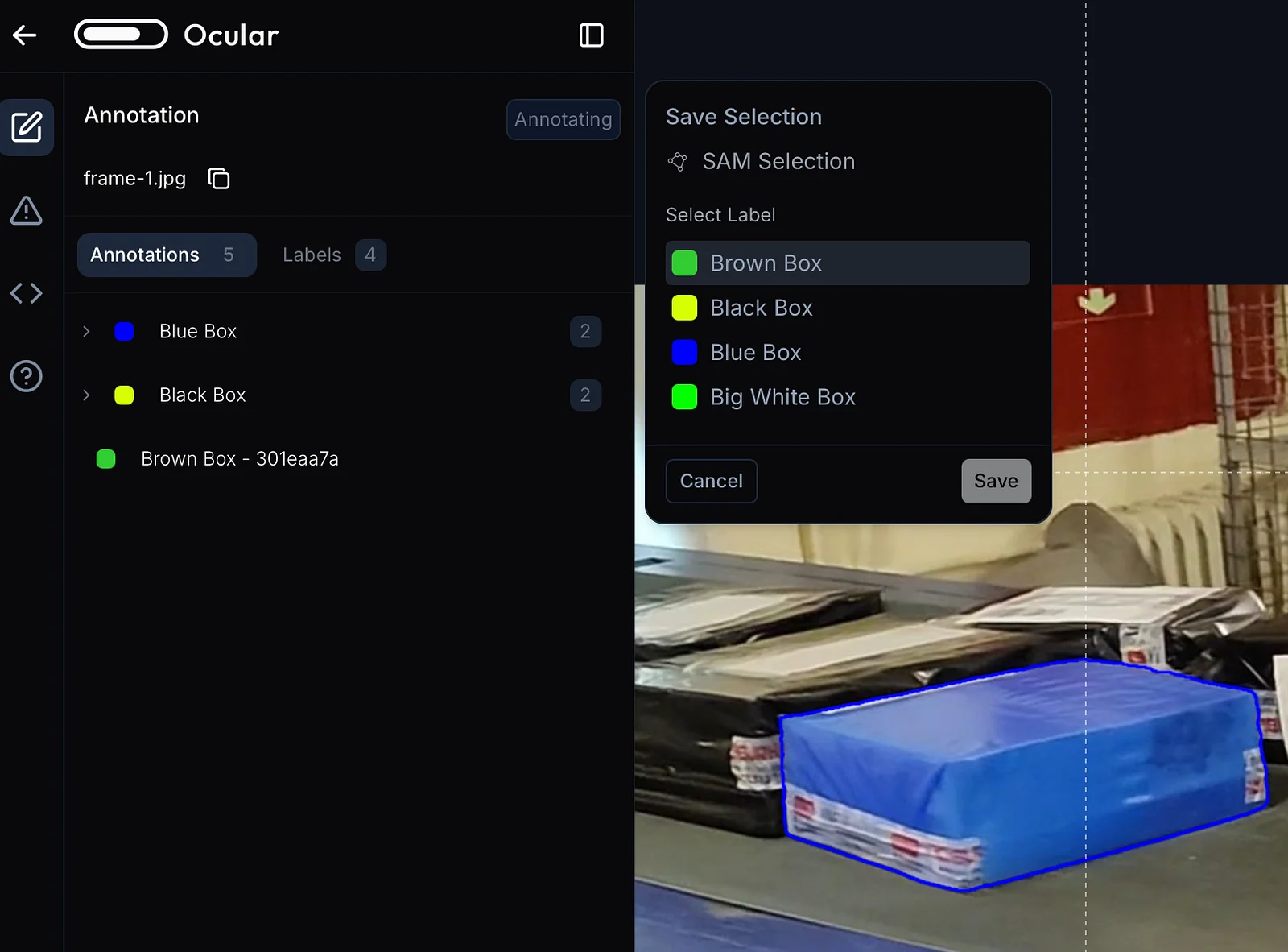 The redesigned left sidebar and annotation flow