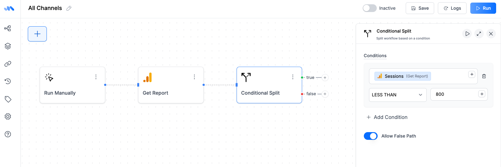 Conditional Split Example