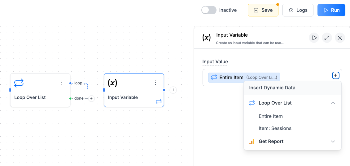 Loop Output