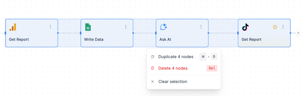 Multi-Select Nodes Example
