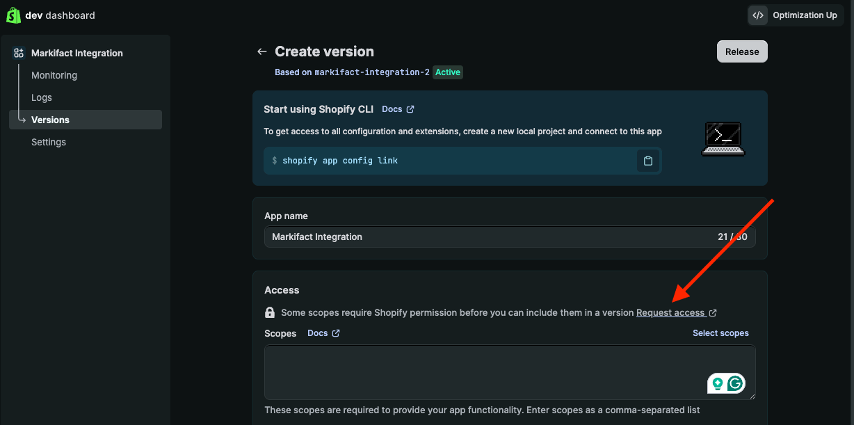 Request Access to Read All Orders