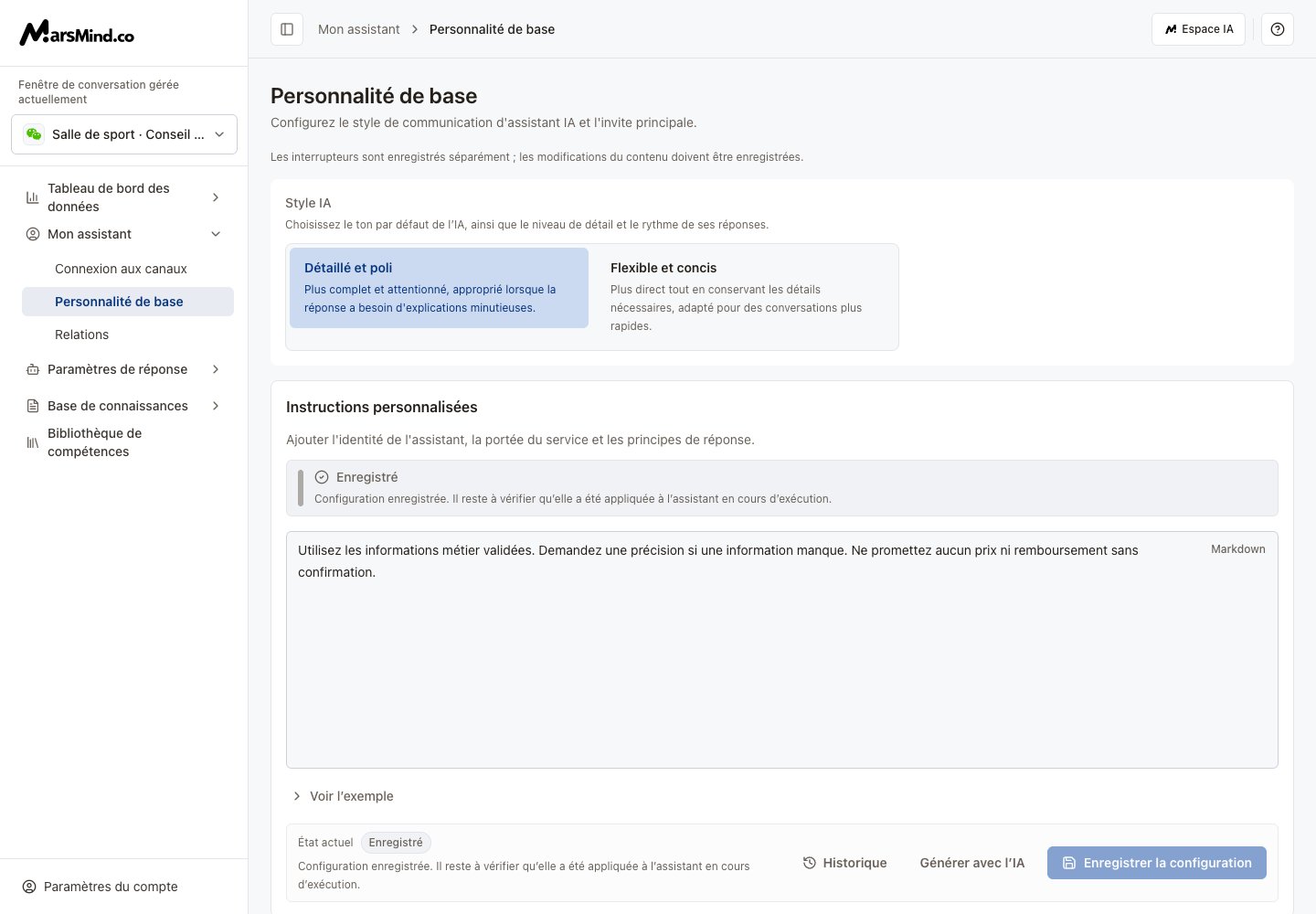 Persona de base : style IA, instructions, contexte et prompts dérivés