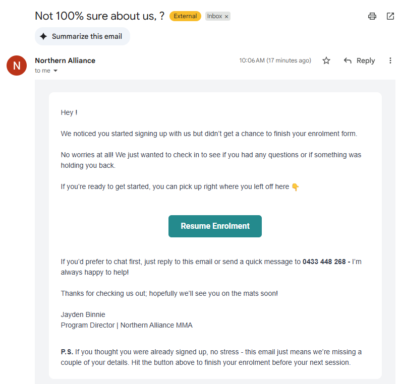 Mintlify Email 3 screenshot
