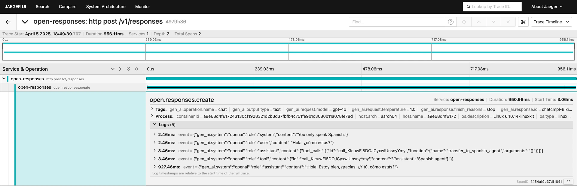 Agent Hands Off Load Generation