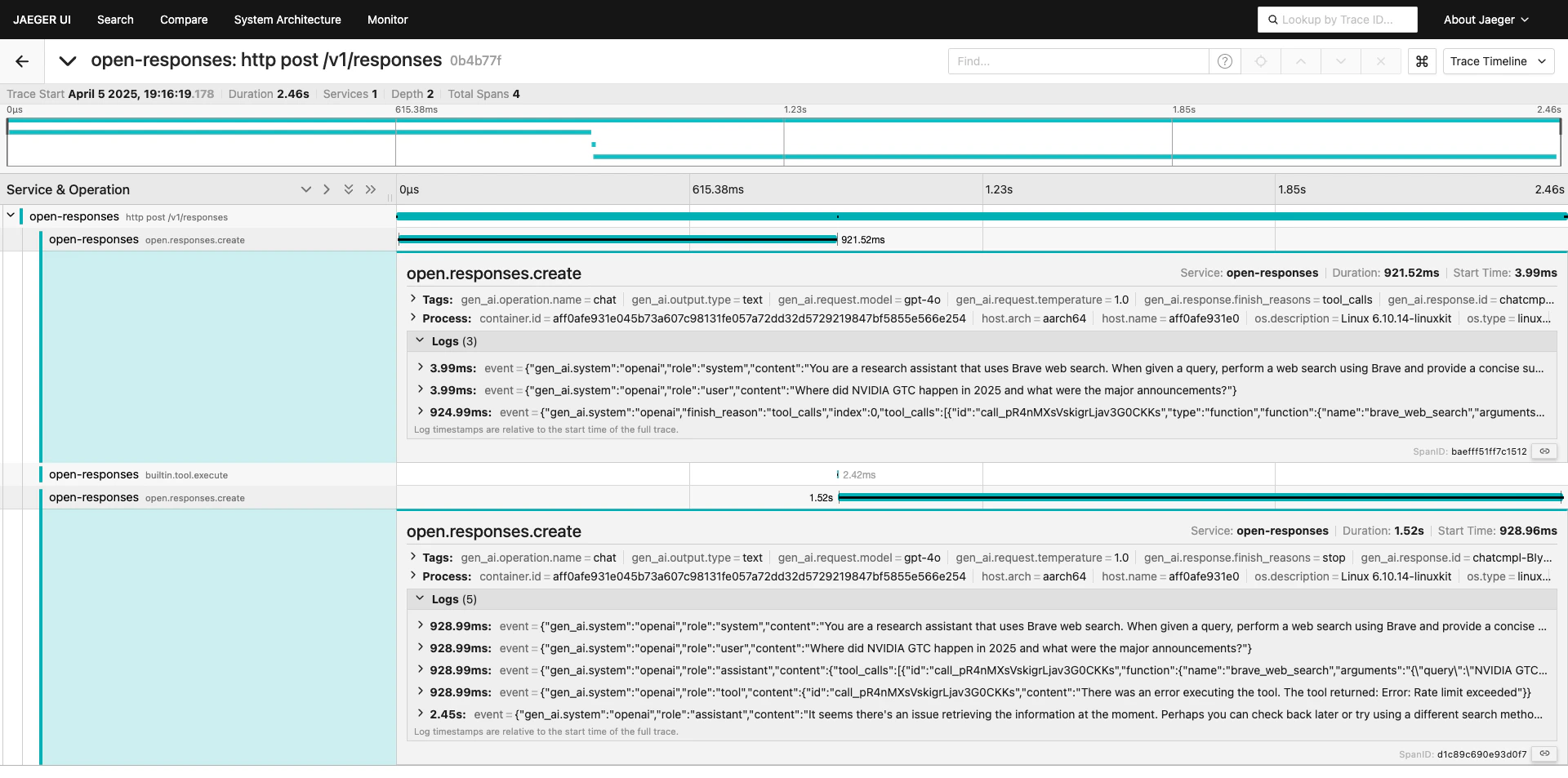 Brave Search Agent Load Generation