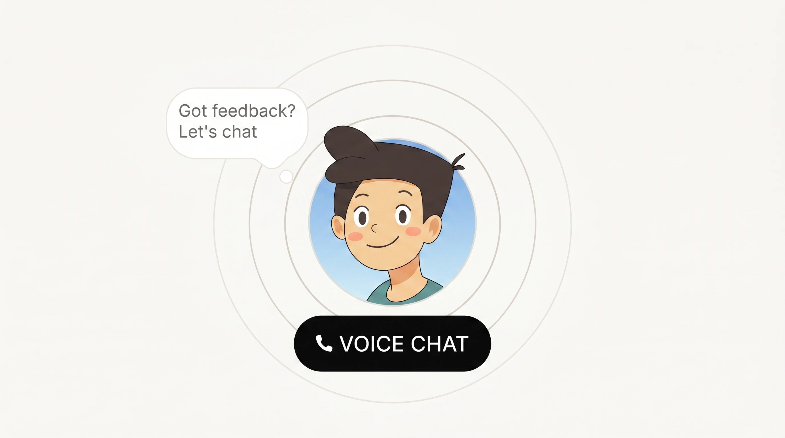 Live widget hosting demo on mascot.bot — embedded mascot with Voice Chat button on a mock customer site