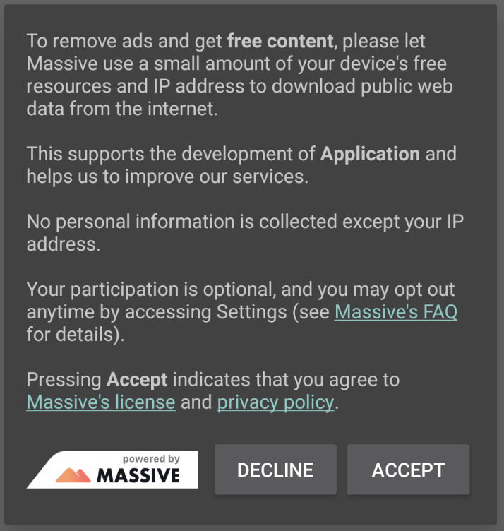 Android Consent Screen