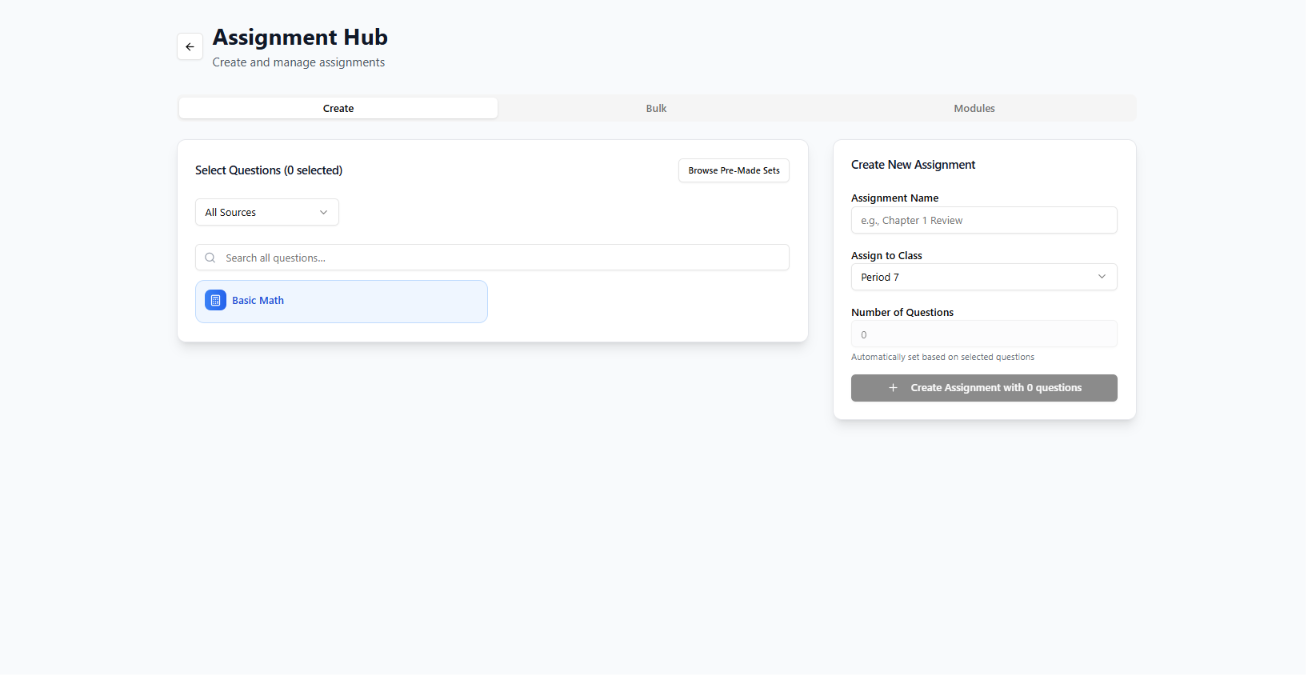Assignment Hub Clear