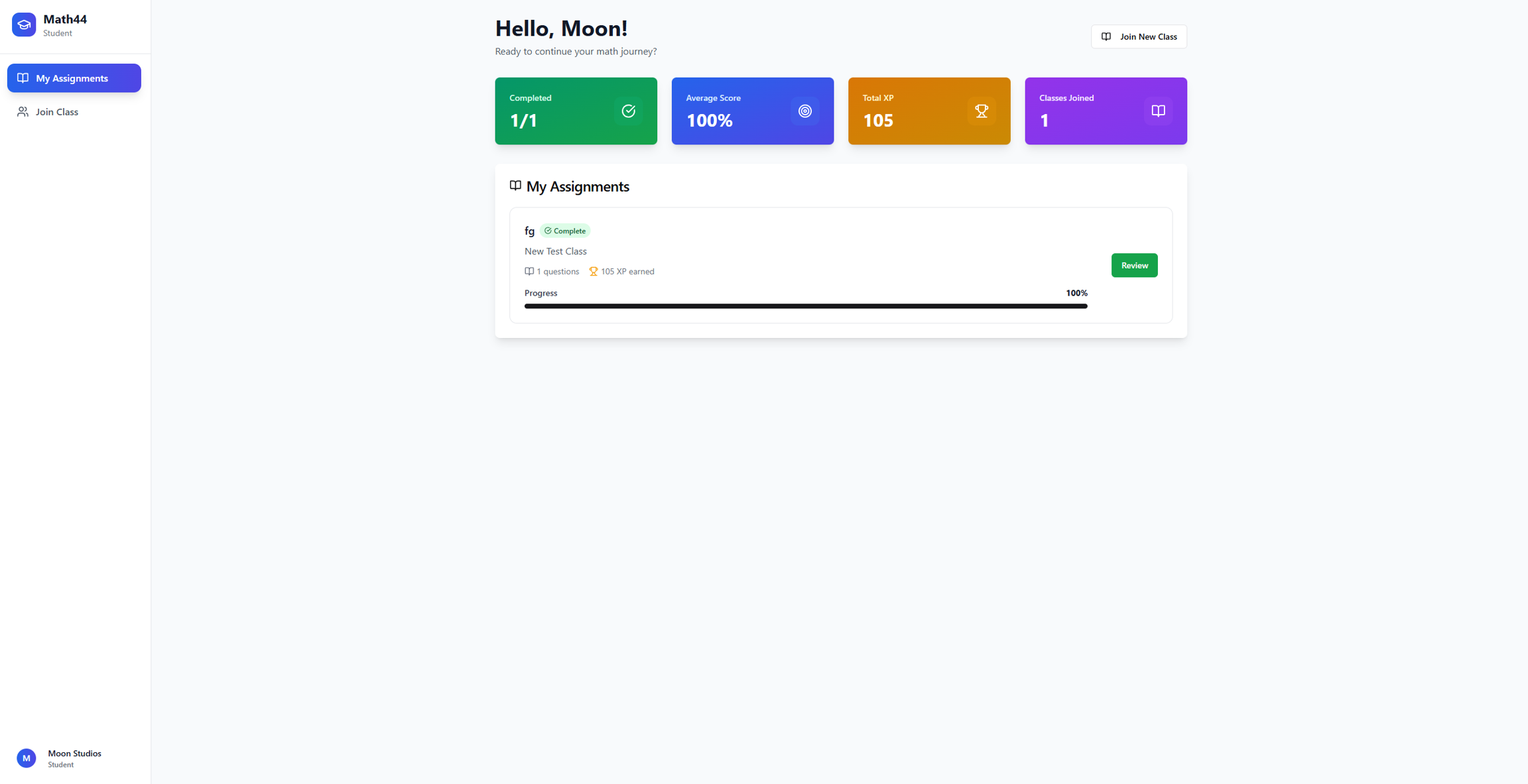 Student Dashboard