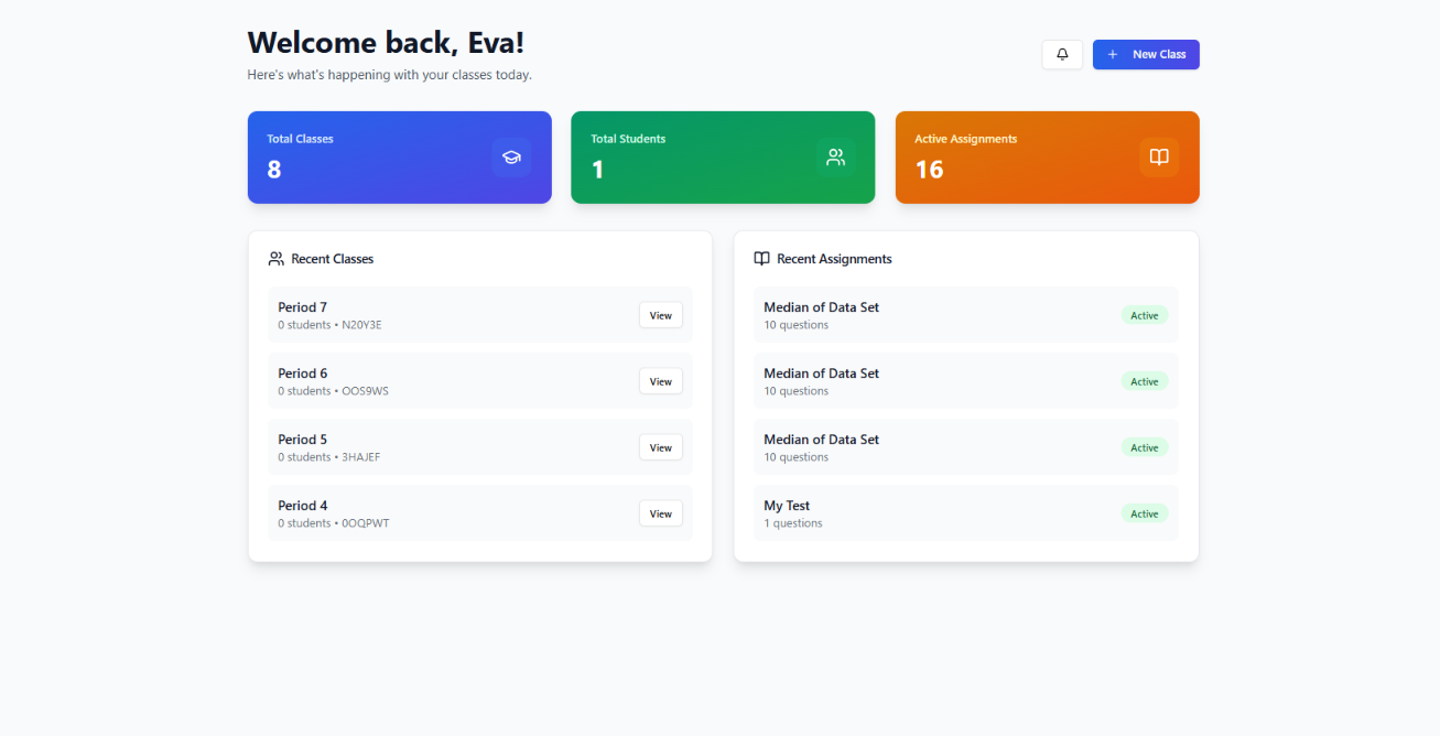 Teacher Dashboard 1
