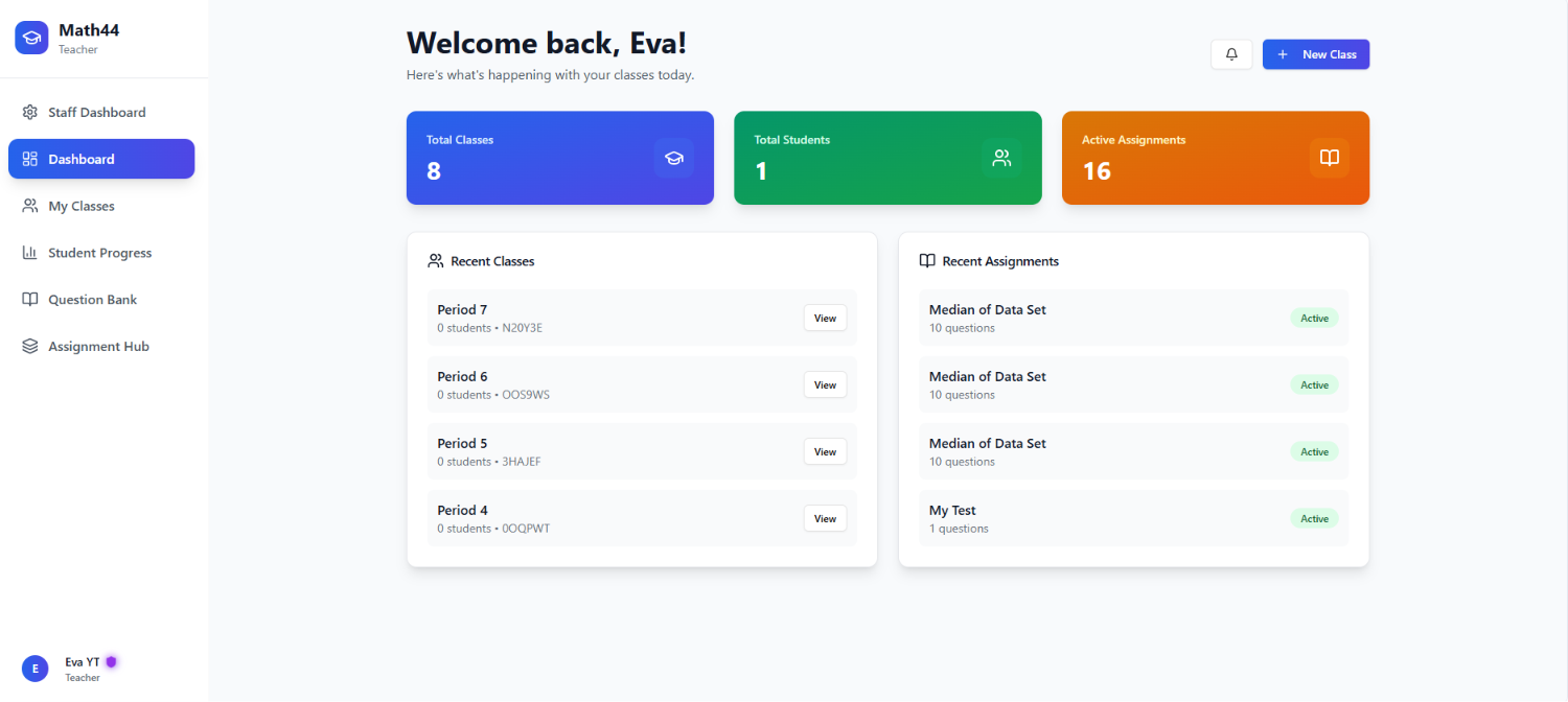 Teacher Dashboard Full