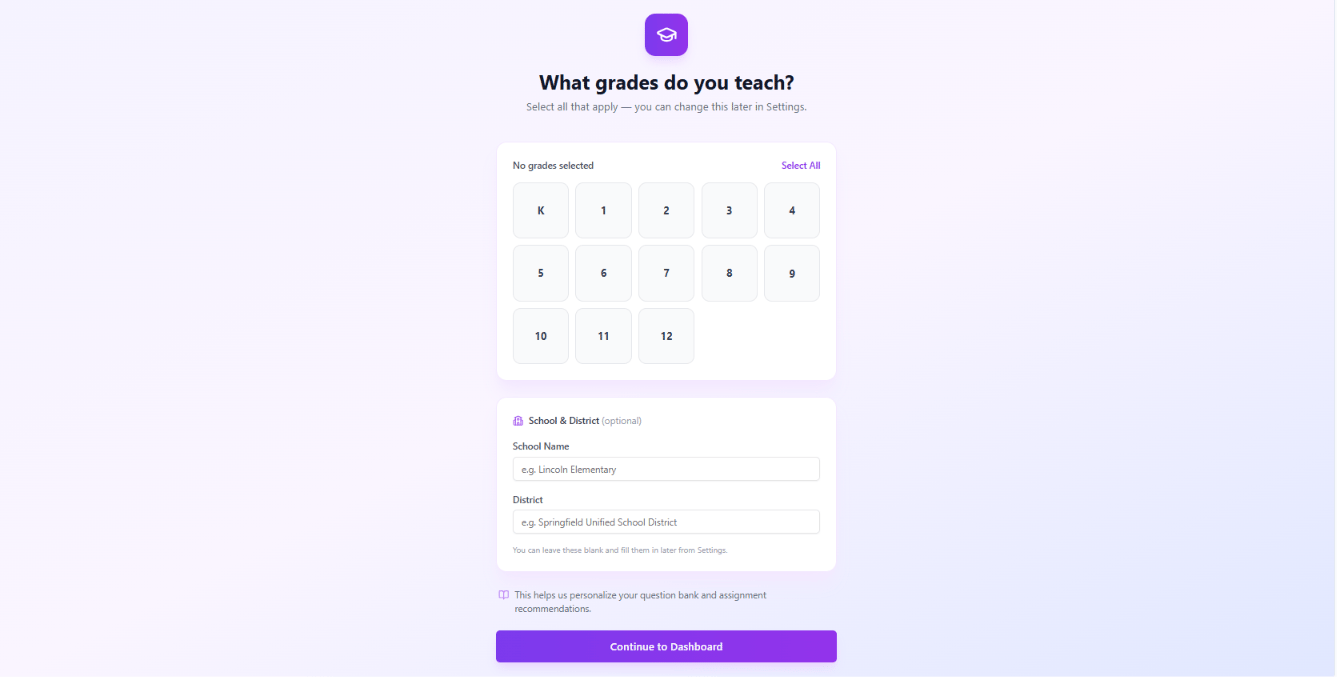 Teacher Onboarding