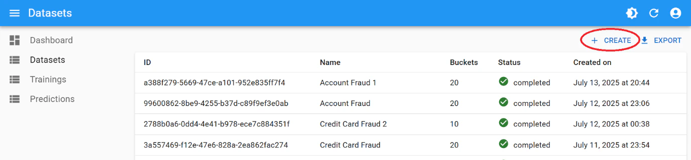 Step 2 - Create Dataset