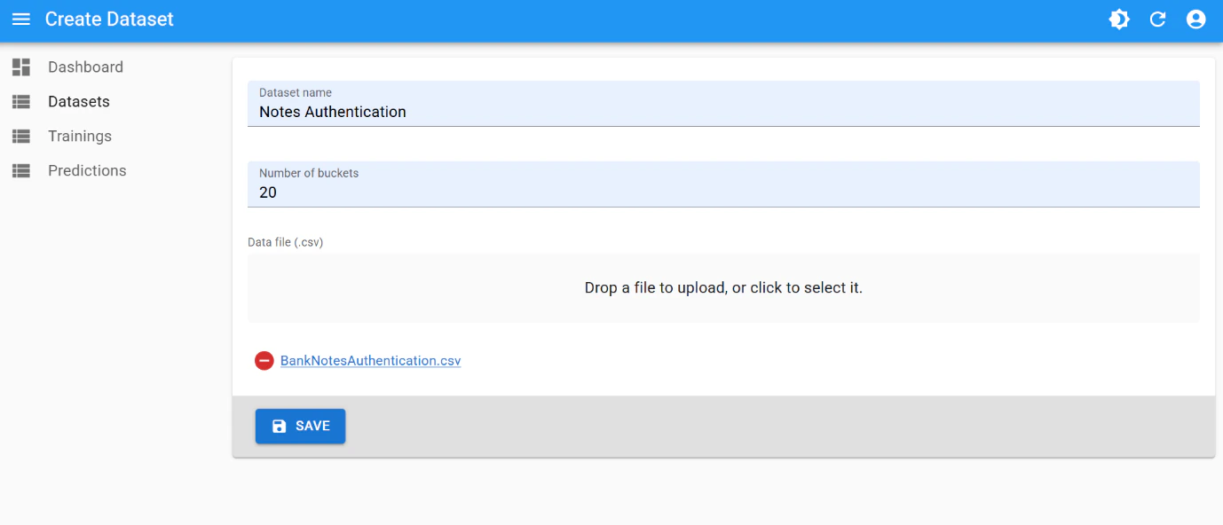 Dataset creation