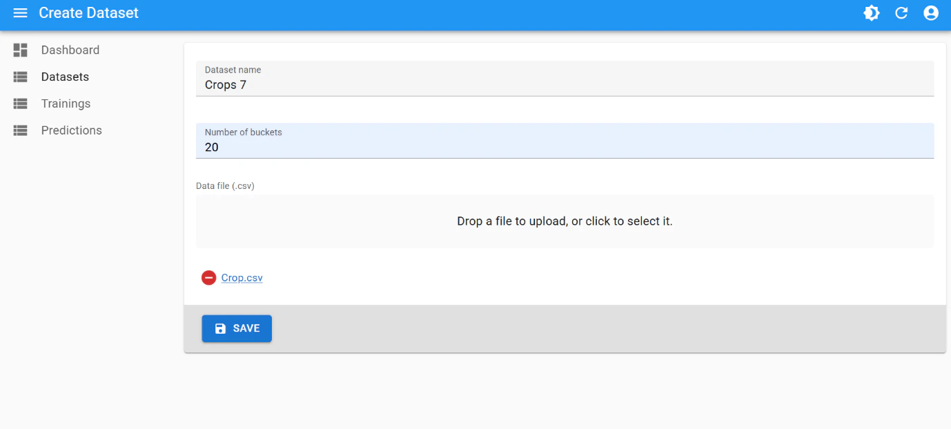 Dataset creation