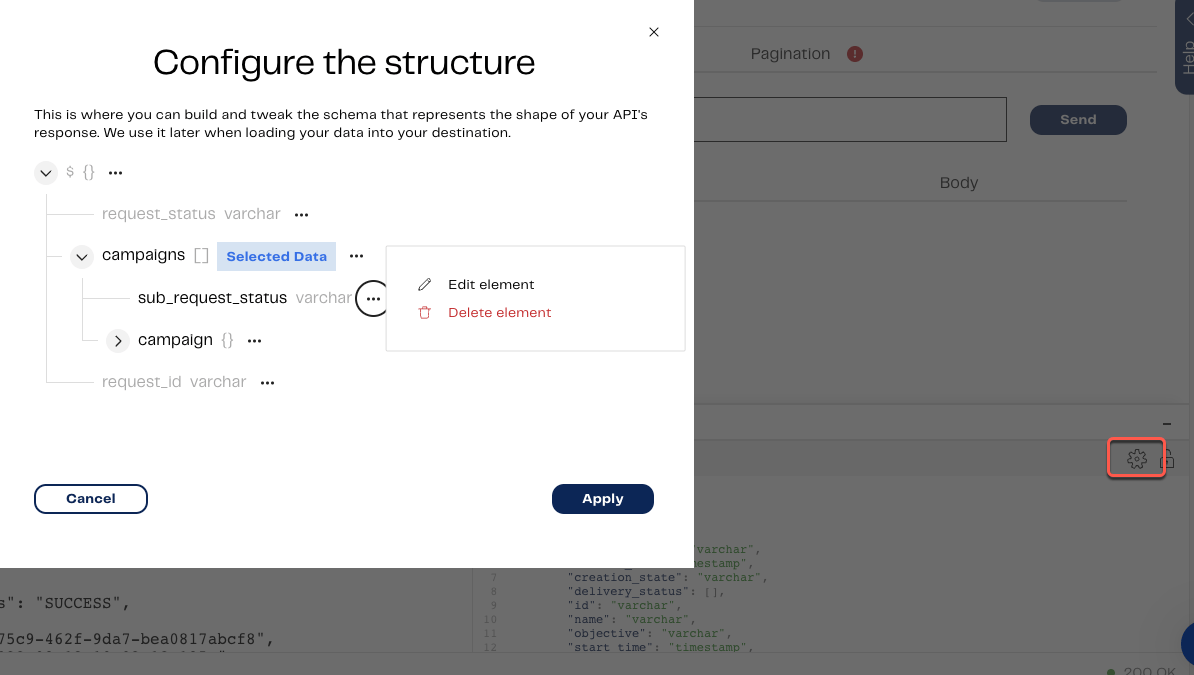 Configuring your custom connector