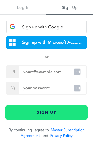 Maia sign up