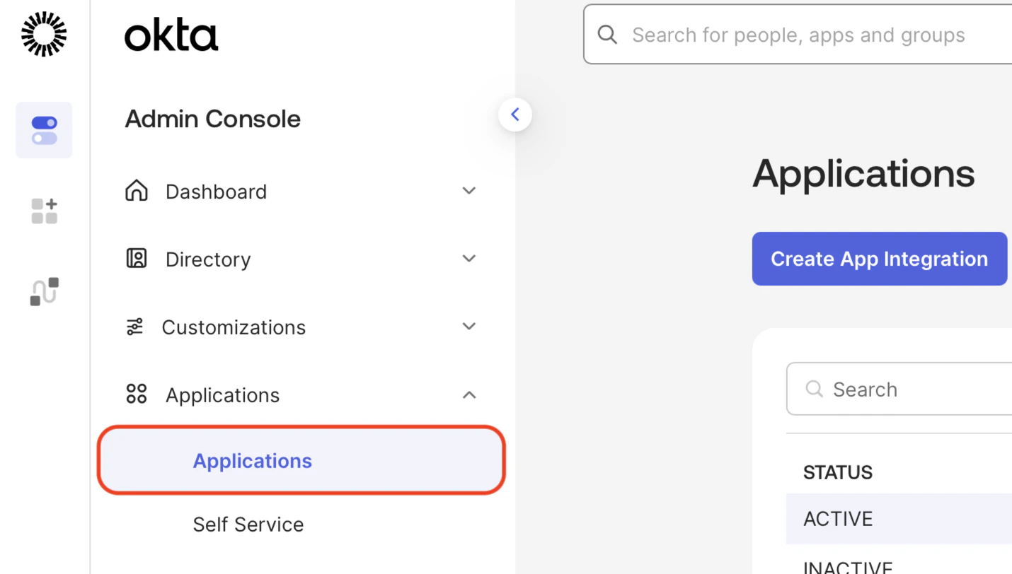 Okta applications