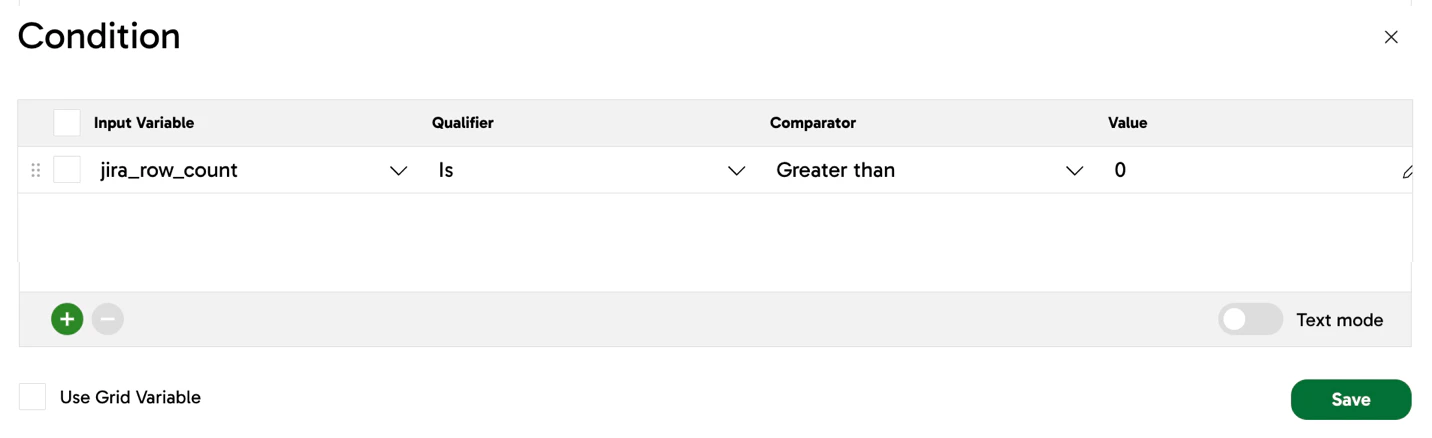 Set up conditional logic