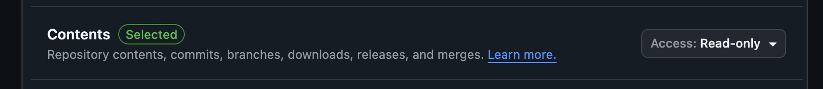 Repository Contents Permission