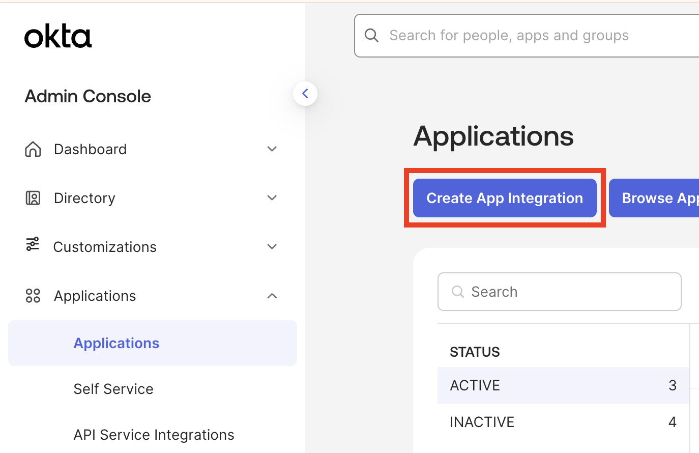 Create app integration